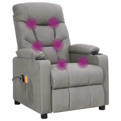VidaXL 3098827 sedia massaggiante elettrica Grigio - Vista aggiuntiva 8