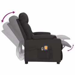 VidaXL 3098829 sedia massaggiante elettrica Nero - Vista aggiuntiva 7