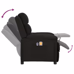 VidaXL 3098977 sedia massaggiante elettrica Nero - Vista aggiuntiva 8
