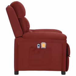 VidaXL 3098978 sedia massaggiante elettrica Rosso - Vista aggiuntiva 4