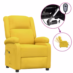 VidaXL 3100365, Tessuto, Giallo, Schiuma, 700 mm, 930 mm, 980 mm
