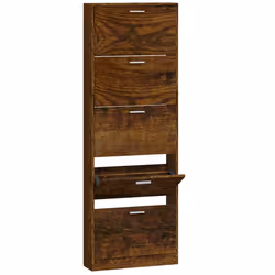 vidaXL Scarpiera Rovere Fumo 59x17x169 cm in Legno Multistrato - Vista aggiuntiva 2