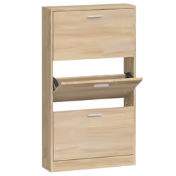 Scarpiera Rovere 59x17x108 cm in Legno Multistratocod mxl 129656 - Vista aggiuntiva 2
