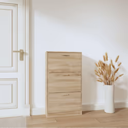 Scarpiera Rovere 59x17x108 cm in Legno Multistratocod mxl 129656 - Vista aggiuntiva 3