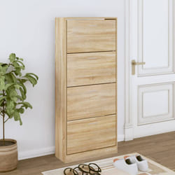 Scarpiera Salvaspazio, Portascarpe Rovere Sonoma 63x24x147 cm in Legno Multistrato Vidaxl