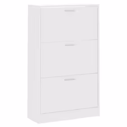 Scarpiera Bianca 63x24x103 cm in Legno Multistratocod mxl 129650 - Vista aggiuntiva 3