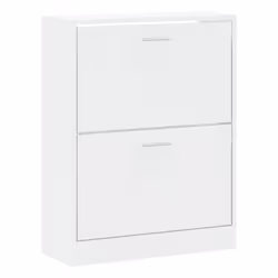 Scarpiera Bianco Lucido 63x24x81 cm in Legno Multistratocod mxl 101984 - Vista aggiuntiva 3