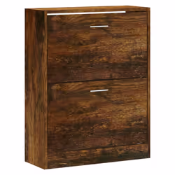vidaXL Scarpiera Rovere Fumo 63x24x81 cm in Legno Multistrato - Vista aggiuntiva 3