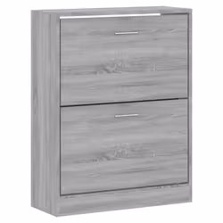 vidaXL Scarpiera Grigio Sonoma 63x24x81 cm in Legno Multistrato - Vista aggiuntiva 3