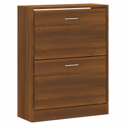 vidaXL Scarpiera Rovere Marrone 63x24x81 cm in Legno Multistrato - Vista aggiuntiva 3