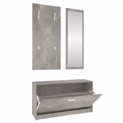 Set Scarpiere 3 in 1 Grigio cemento in Legno Multistratocod mxl 119455 - Vista aggiuntiva 2