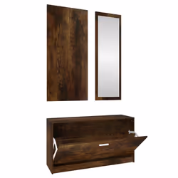 Set Scarpiere 3 in 1 rovere fumo in Legno Multistratocod mxl 95523 - Vista aggiuntiva 2