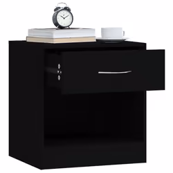 VidaXL 342583 comodino Nero - Vista aggiuntiva 5