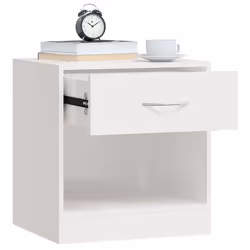 VidaXL 342585 comodino Bianco - Vista aggiuntiva 5