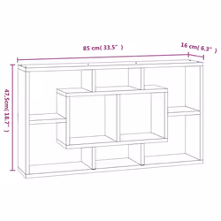 VidaXL 342592 scaffale Legno Quercia, Marrone - Vista aggiuntiva 8
