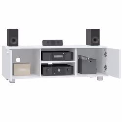 vidaXL Mobile Porta TV Bianco 120x40,5x35 cm in Legno Multistrato - Vista aggiuntiva 3