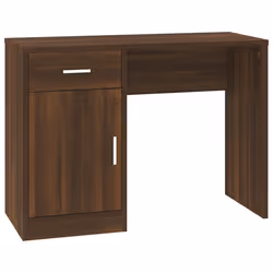 vidaXL Scrivania Cassetto rovere marrone 100x40x73cm Legno Multistrato - Vista aggiuntiva 2