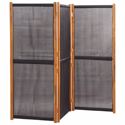 Paravento a 3 Pannelli Nero 210x180 cmcod mxl 94528 - Vista aggiuntiva 3