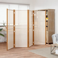 Divisorio a 4 Pannelli Bianco Crema 280x180 cmcod mxl 70519