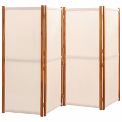 Divisorio a 4 Pannelli Bianco Crema 280x180 cmcod mxl 70519