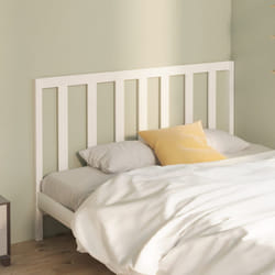 vidaXL Testiera per Letto Bianca 146x4x100 cm Legno Massello di Pino