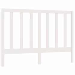 vidaXL Testiera per Letto Bianca 146x4x100 cm Legno Massello di Pino - Vista aggiuntiva 2