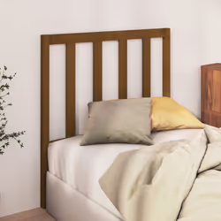vidaXL Testiera per Letto ambra 81x4x100 cm in Legno Massello di Pino - Vista aggiuntiva 3