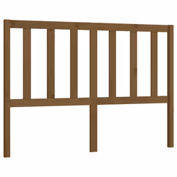 vidaXL Testiera per Letto ambra 126x4x100 cm in Legno Massello di Pino - Vista aggiuntiva 2