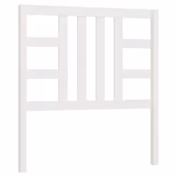vidaXL Testiera per Letto Bianca 106x4x100 cm Legno Massello di Pino - Vista aggiuntiva 2