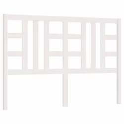 vidaXL Testiera per Letto Bianca 156x4x100 cm Legno Massello di Pino - Vista aggiuntiva 2