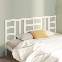 vidaXL Testiera per Letto Bianca 206x4x100cm in Legno Massello di Pino