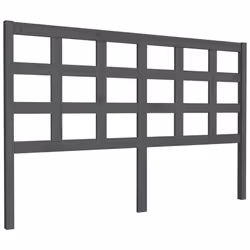 VidaXL 817902, Grigio, Legno di pino, 1655 mm, 100 cm, 40 mm