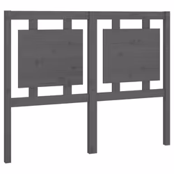 vidaXL Testiera per Letto Grigia 125,5x4x100 cm Legno Massello di Pino - Vista aggiuntiva 2