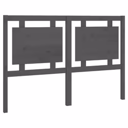 vidaXL Testiera per Letto Grigia 145,5x4x100 cm Legno Massello di Pino - Vista aggiuntiva 2