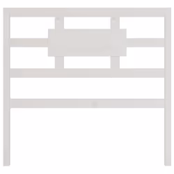 VidaXL 818026, Bianco, Legno di pino, 1055 mm, 100 cm, 40 mm