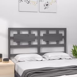 VidaXL 818057 testiera e pedana Grigio