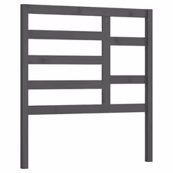 vidaXL Testiera per Letto Grigia 81x4x104 cm in Legno Massello di Pino - Vista aggiuntiva 2