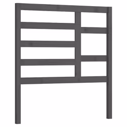 vidaXL Testiera per Letto Grigia 96x4x104 cm in Legno Massello di Pino - Vista aggiuntiva 2
