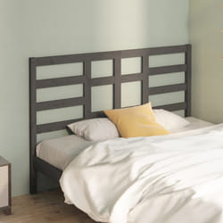 vidaXL Testiera per Letto Grigia 141x4x104cm in Legno Massello di Pino