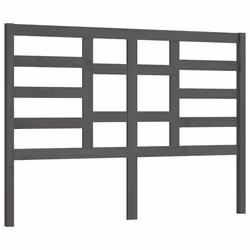 vidaXL Testiera per Letto Grigia 141x4x104cm in Legno Massello di Pino - Vista aggiuntiva 2