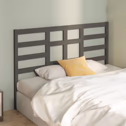 vidaXL Testiera Letto Grigia 166x4x104cm in Legno Massello di Pino - Vista aggiuntiva 3