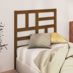 Testiera per Letto, Schienale del letto Miele 81x4x104 cm in Legno Massello di Pino Vidaxl