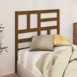 Testiera per Letto, Schienale del letto Miele 96x4x104 cm in Legno Massello di Pino vidaXL