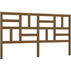 Testiera per Letto ambra 206x4x104 cm in Legno Massello di Pino Vidaxl