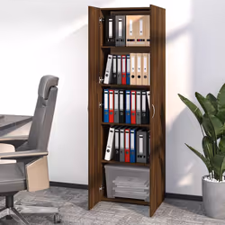 Armadio Ufficio Rovere Marrone 60x32x190 cm Legno Multistratocod mxl 130094