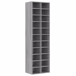 vidaXL Scarpiera Grigio Sonoma 54x34x183 cm in Legno Multistrato - Vista aggiuntiva 2