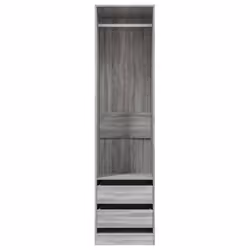 vidaXL Armadio con Cassetti Grigio Sonoma 50x50x200 Legno Multistrato - Vista aggiuntiva 3