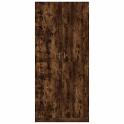 vidaXL Armadio Rovere Fumo 90x52x200 cm in Legno Multistrato - Vista aggiuntiva 3
