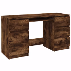 Scrivania Rovere Fumo 140x50x77 cm in Legno Multistratocod mxl 79612