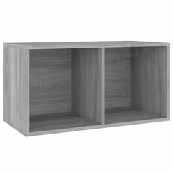 vidaXL Contenitore Vinili Grigio Sonoma 71x34x36 cm Legno Multistrato - Vista aggiuntiva 2